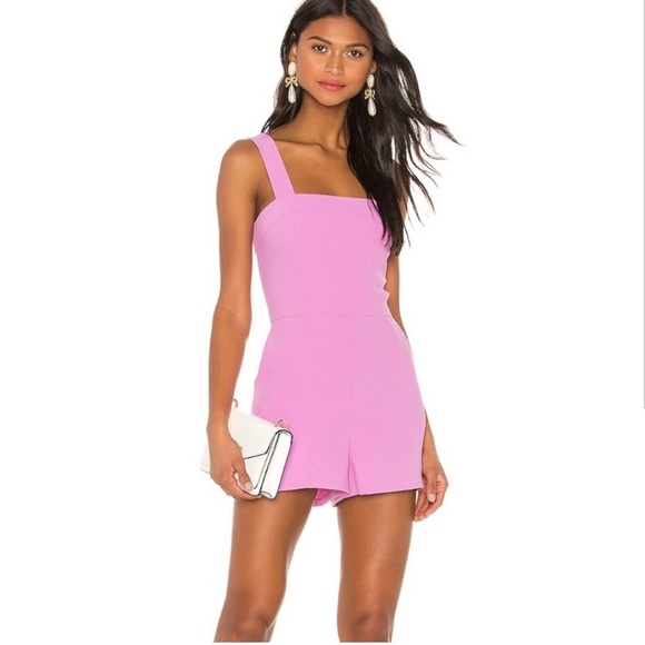 Amanda Uprichard Pants - Amanda Uprichard x Revolve Ace Romper in Sweet Pink Size Small EUC